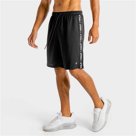 Us Core Basketball Shorts Black Gym Shorts Men Squatwolf