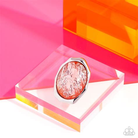Paparazzi Wrapped Wardrobe Orange Ring | CarasShop