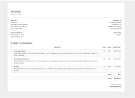 Preview Bootstrap Html Snippet Invoice Order Receipt