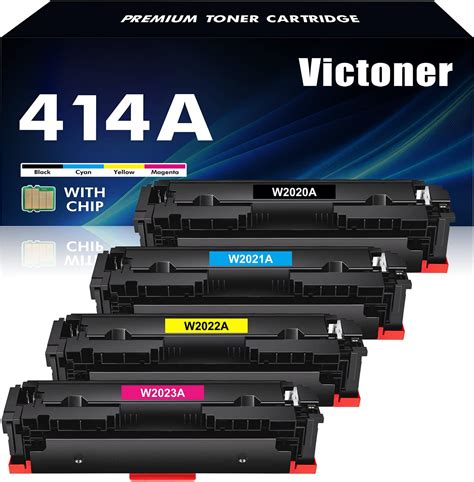 414a Toner Cartridges 4 Pack Compatible Replacement For Hp 414a 414x