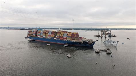 Baltimore Key Bridge Collapse Dali Container Ship Refloated Moved To