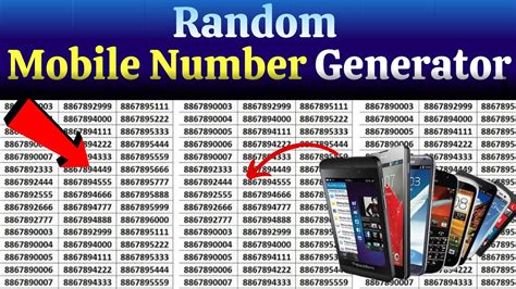 Random Mobile Number Generator Online How To Generate Random Phone