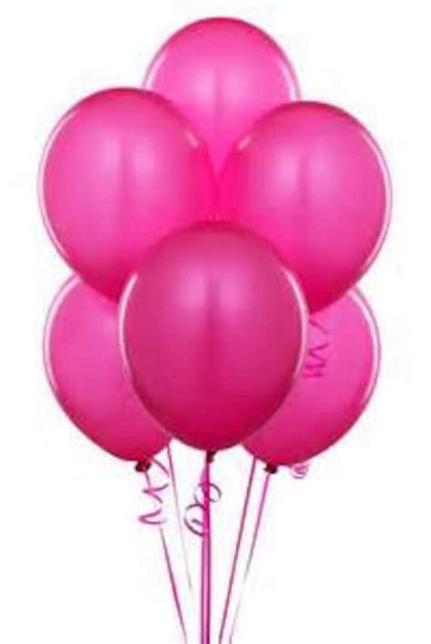 Hot Pink Balloons Latex Balloons Bright Pink Color Balloons | Etsy