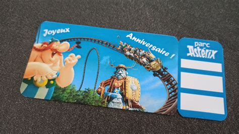 Parc Astérix Ticket Personalized Ticket Invitation Etsy