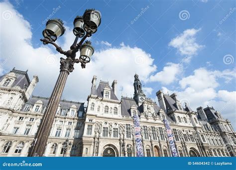 Hotel De Ville Paris Architecture Editorial Photography - Image of hall ...