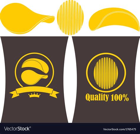 Potato chips Royalty Free Vector Image - VectorStock