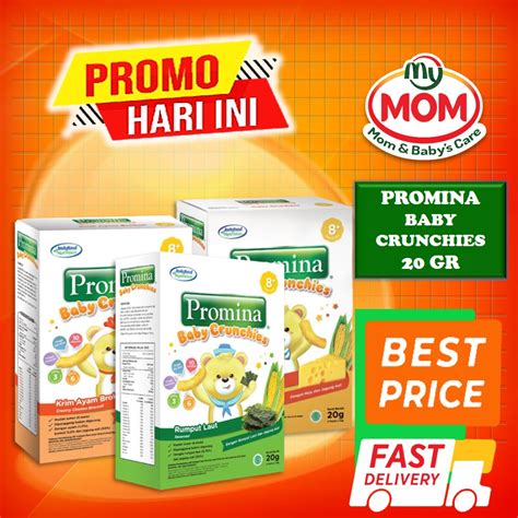 Jual Promina Baby Crunchies 20gr Usia 8 Bulan Snack Bayi Cemilan