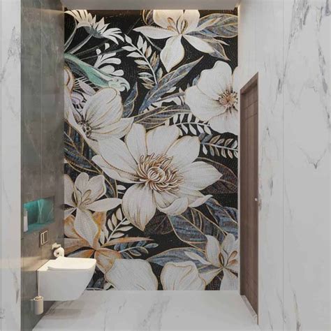 Blossom Brilliance Mosaic Mec Bespoke Luxury Mosaics Mosaic Tile