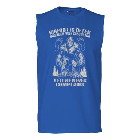 Bigfoot Is Often Confused With Sasquatch Muscle Shirt Funny Vintage
