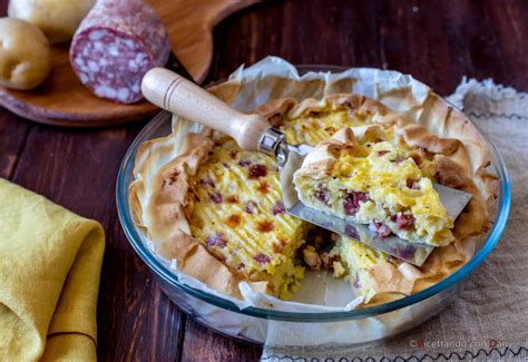 Torta Salata Alle Patate Con Salame E Scamorza Ricetta Veloce