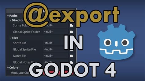 New Export Syntax In Godot 4 Godot Tutorial Youtube