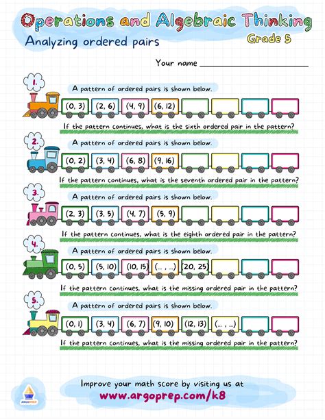 The Coordinate Pair Pattern Express Argoprep