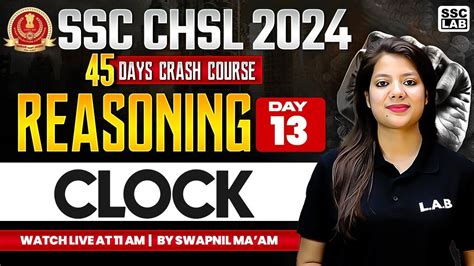 Ssc Chsl Reasoning Clock Reasoning Tricks Days Crash