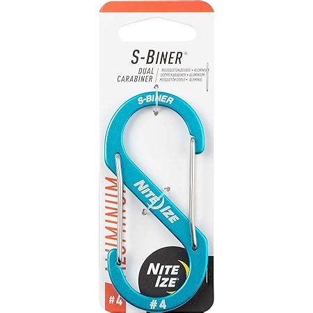 Nite Ize Unisex S S Biner Stainless Steel Slide Lock Black Size 4