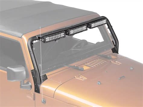 Rugged Ridge Jeep Wrangler In Led Light Bars W Windshield