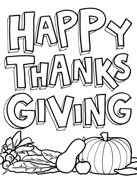 15 Printable Thanksgiving Coloring Pages Holiday Vault