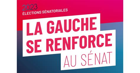 La Gauche Sort Renforc E Des Lections S Natoriales Notre Groupe Reste