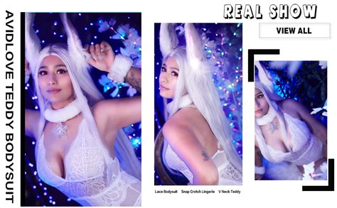 Avidlove Sexy Lingerie For Women Lace Bodysuit Snap Crotch Teddy One Piece Babydoll Rose Red