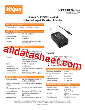 Ktps Dt P Vi Datasheet Pdf Volgen Kaga Electronics Inc