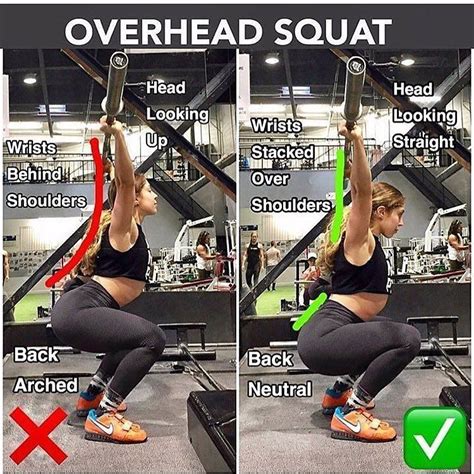 How To Correctnes Overhead Squat Con Imágenes Entrenamiento Con