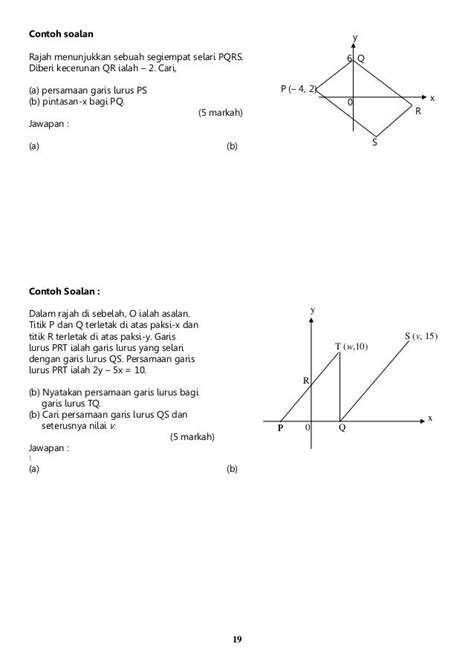 Contoh Soalan Kecerunan Garis Lurus - Wopienemc