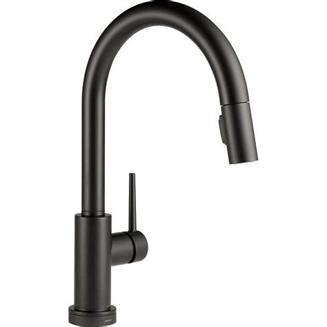 Delta Trinsic Single Handle Pull Down Sprayer Kitchen Faucet With Touch2o Technology In Matte