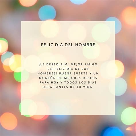 Feliz Dia Del Hombre