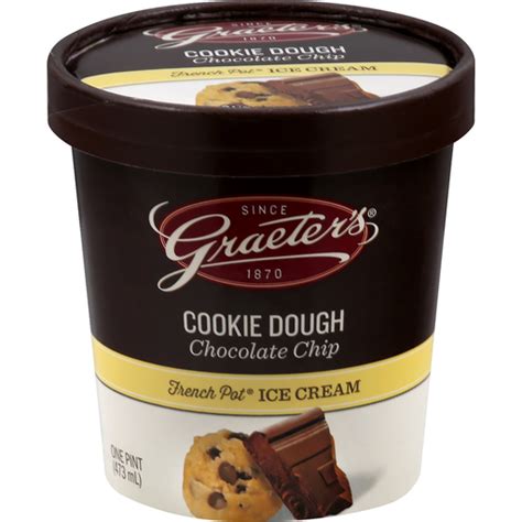 Graeters Ice Cream French Pot Cookie Dough Chocolate Chip Chocolate