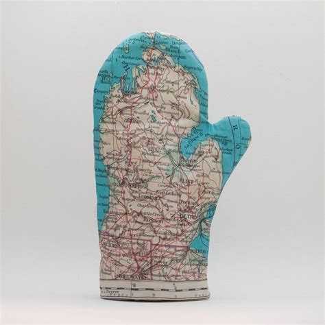 Michigan Map Oven Mitt From Salt Labs Llc Square Market Michigan