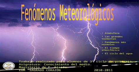 Cono Del Mediofenomenos Atmosfericos Ppt Powerpoint