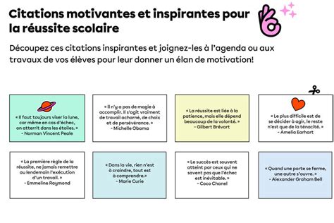 citations motivantes  inspirantes pour la reussite scolaire alloprof