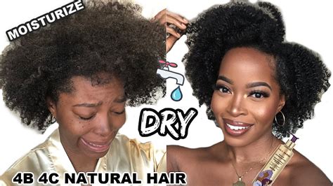 😱moisturize Dry 4b 4c Natural Hair 🚿wash Day Routine🔥ft Gold Series Youtube