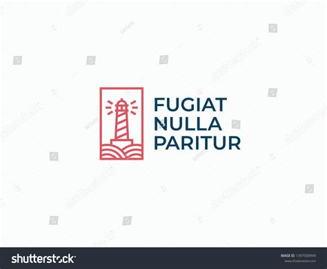 Lighthouse Beacon Logo Icon Vector Illustration Stock Vector (Royalty ...