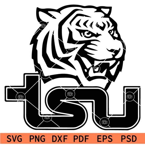 TSU Tigers SVG,Tiger head SVG, Tiger face svg