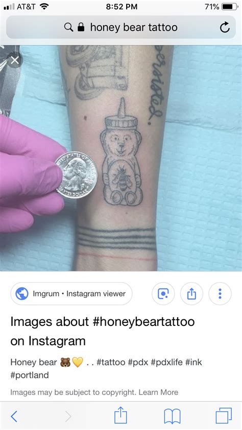 Honey Bear Tattoo Bear Tattoos Bear Tattoo Tattoos And Piercings