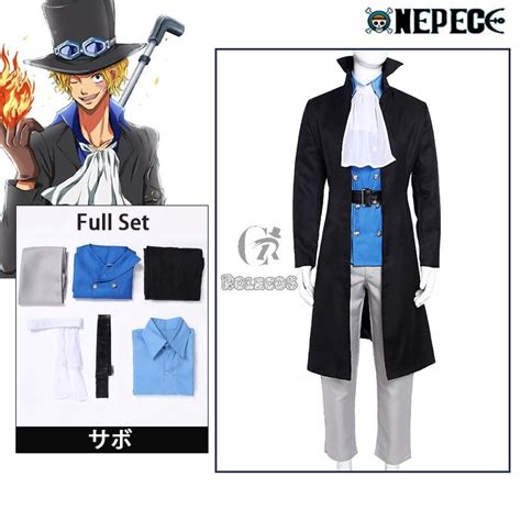 Anime One Piece Sabo Cosplay Costume