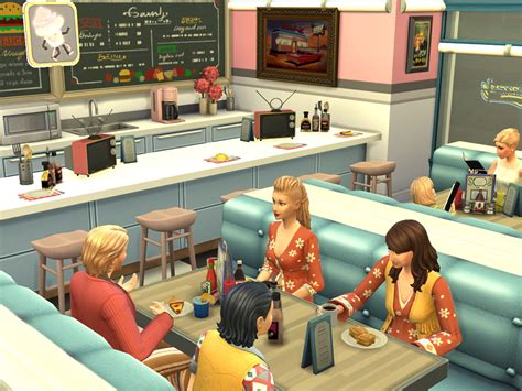 Sims 4 50s Diner Cc