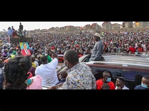 Live Raila Odinga Martha Karua And Munya Lead Azimio Campaigns In Embu