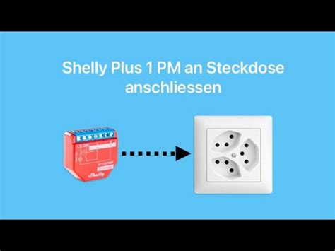 Shelly Plus 1 PM An Steckdose Anschliessen YouTube