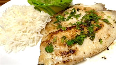 Filete De Pescado En Salsa De Cilantro Y Lim N Youtube