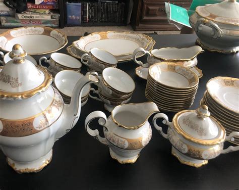 80 Piece Weimar Katharina Porzellan German China Dinnerware Etsy