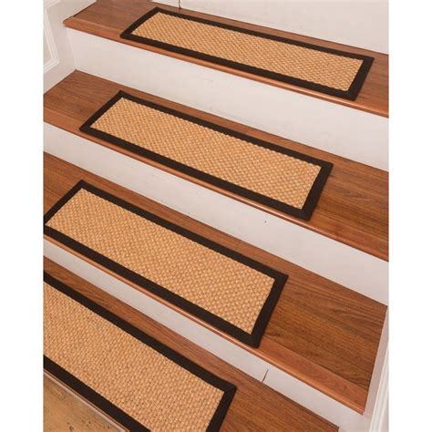 Ernest Sisal Carpet Stair Treads 9 X 29 Set Of 13 Gold Size 2