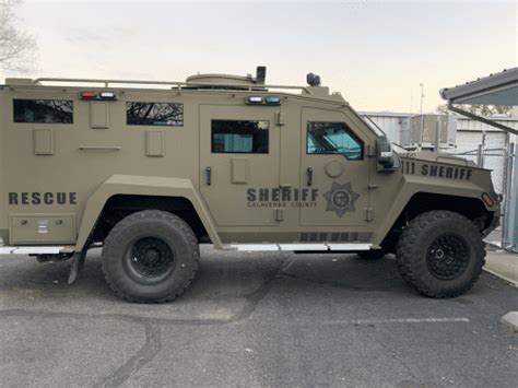 Calaveras Sheriffs Office Debuts New BearCat Armored Vehicle