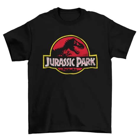 Jurassic Park Original Black T Shirt Official Dinosaur Jurassic World £