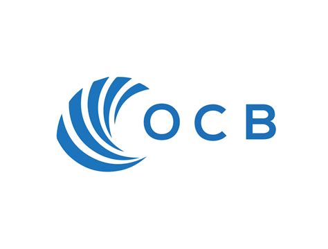 OCB letter logo design on white background. OCB creative circle letter ...