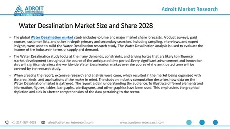 Ppt Water Desalination Market Trends Production Analysis Research