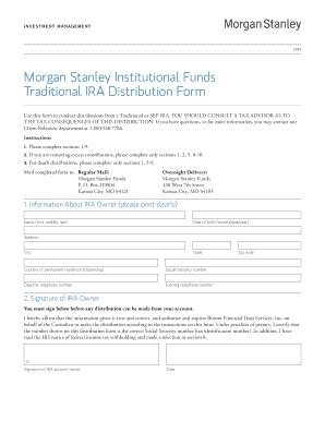 Fillable Online Morgan Stanley Institutional Funds Traditional IRA