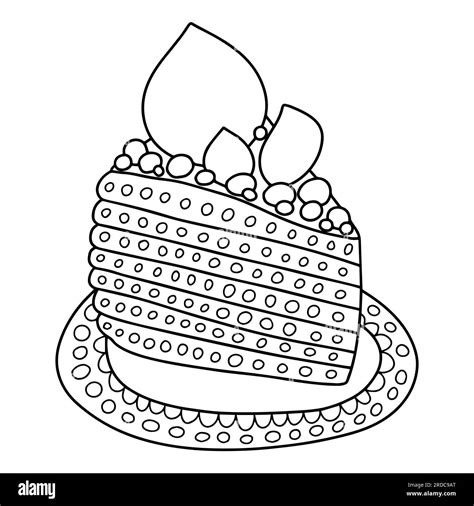 Birthday Cake Slice Black And White Stock Photos Images Alamy