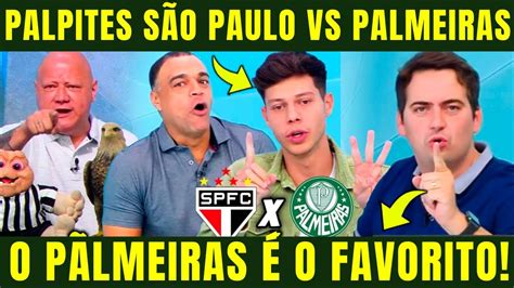 PALPITES SÃO PAULO VS PALMEIRAS CHOQUE REI VAI PEGAR FOGO HOJE