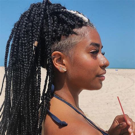 Box Braids With Shaved Sides 21 Stylish Ways To Rock The Look Undercut